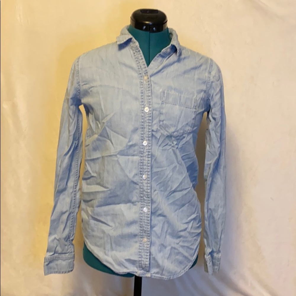 Denim button up
